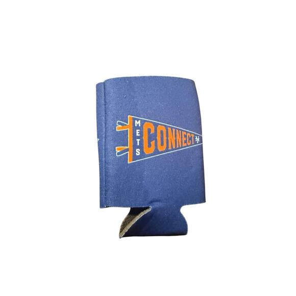 New York NY Mets Connect Full Bottom Can Holder MLB Drink Soda Bottle Cold Beer - Picture 2 of 2